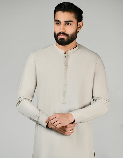 Blended Light Jade Green Shalwar Kameez - J. Junaid Jamshed