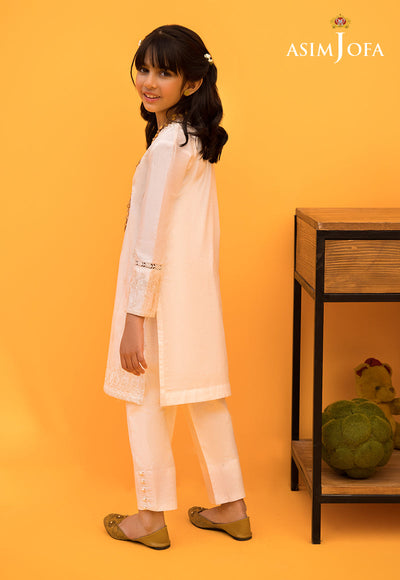 Cambric White 2 Piece Suit - Asim Jofa