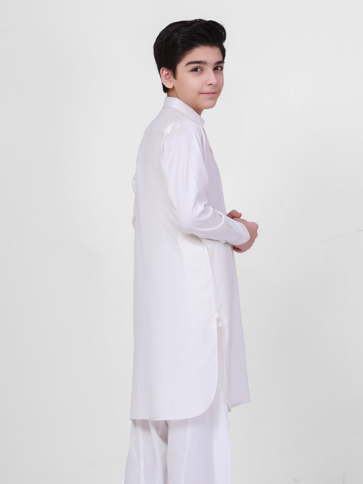 Off White Kurta Shalwar - Eden Robe
