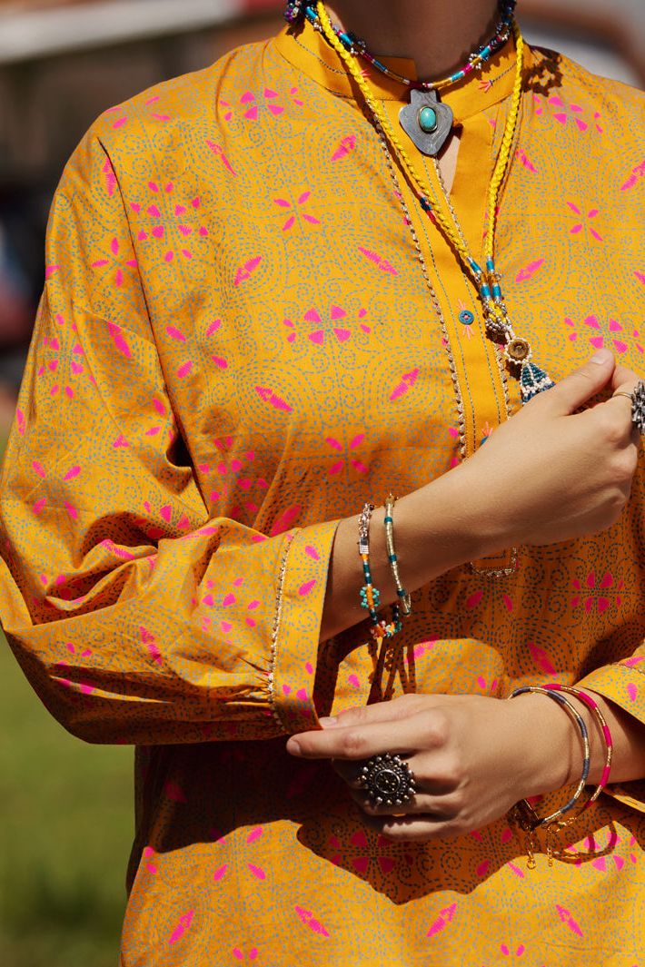 Lawn Orange Kurti - Almirah