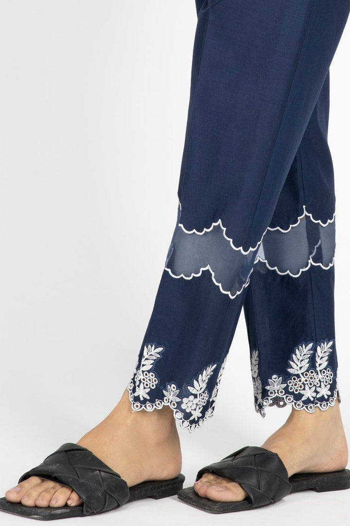 Cambric Blue Ladies Trouser  -  Almirah