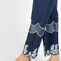 Cambric Blue Ladies Trouser  -  Almirah