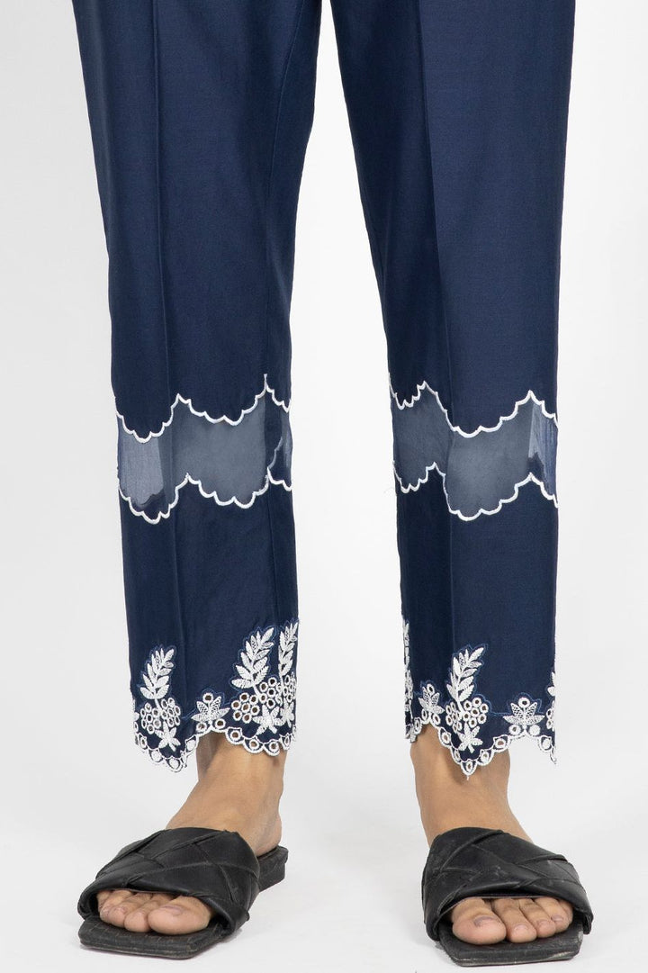 Cambric Blue Ladies Trouser  -  Almirah