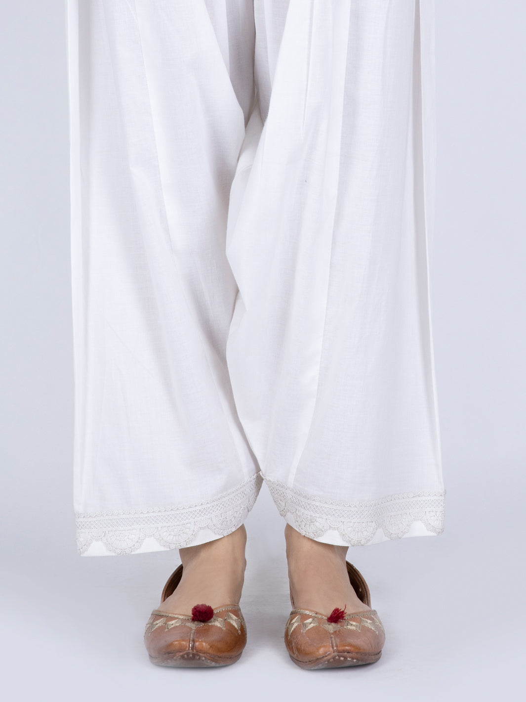 Cambric White Trouser - Almirah