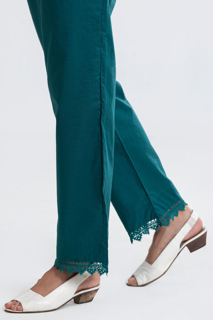 Lawn Green Trouser - Almirah