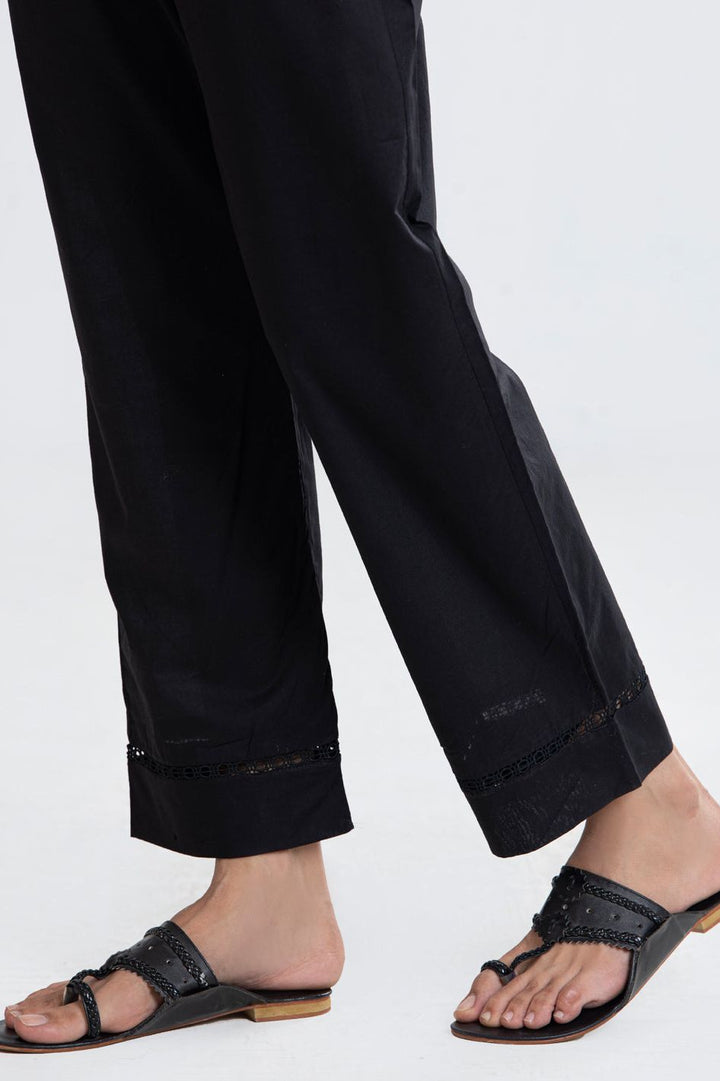 Lawn Black Trouser - Almirah