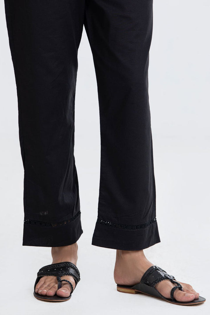 Lawn Black Trouser - Almirah