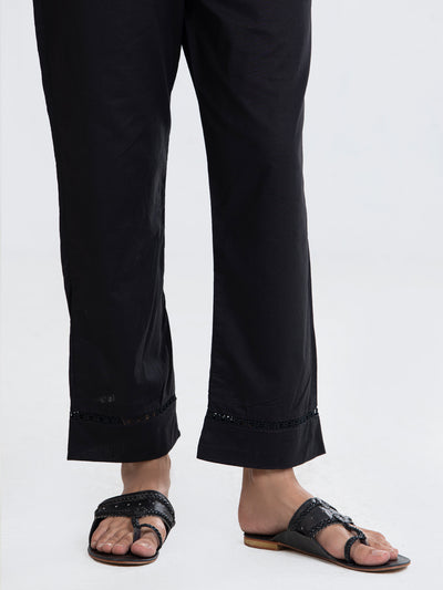 Lawn Black Trouser - Almirah