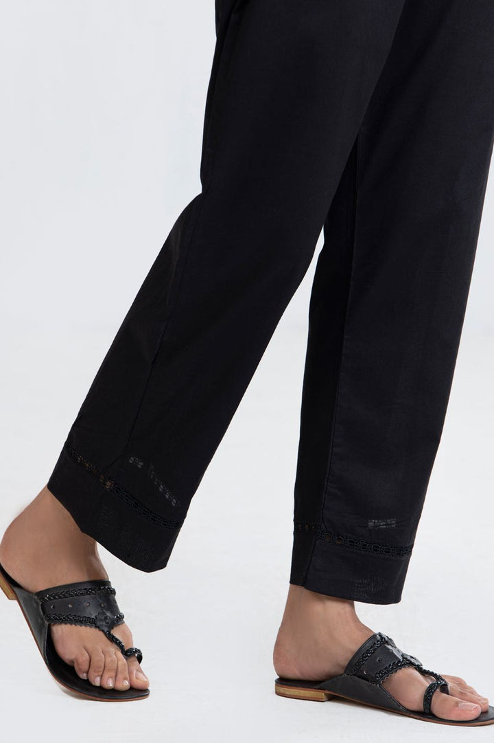 Lawn Black Trouser - Almirah