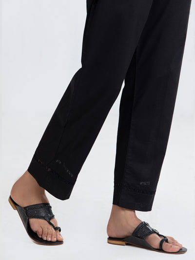 Lawn Black Trouser - Almirah