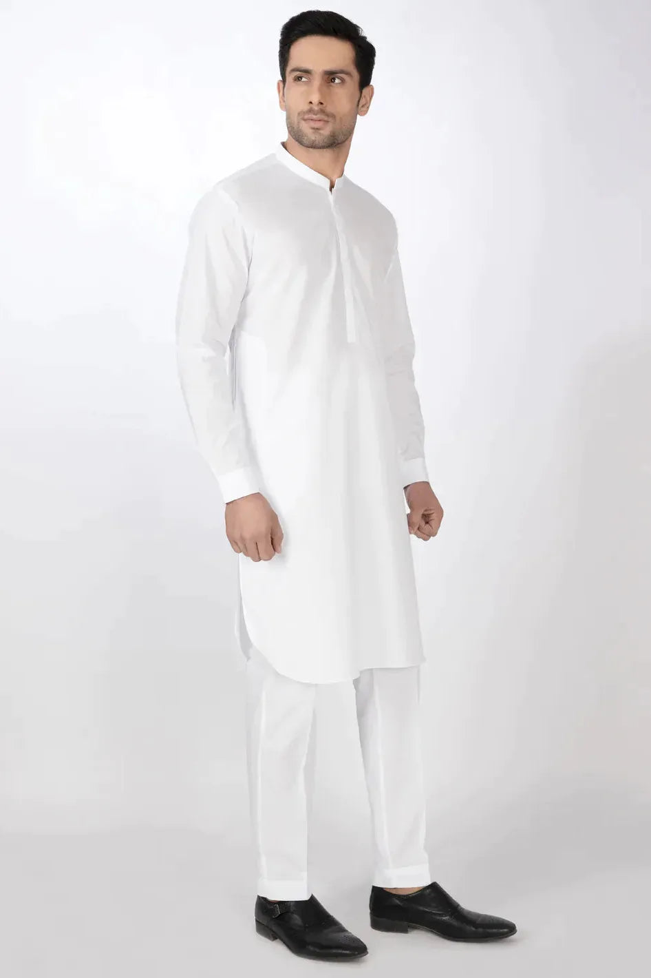 Cotton White Kurta Trouser - Almirah