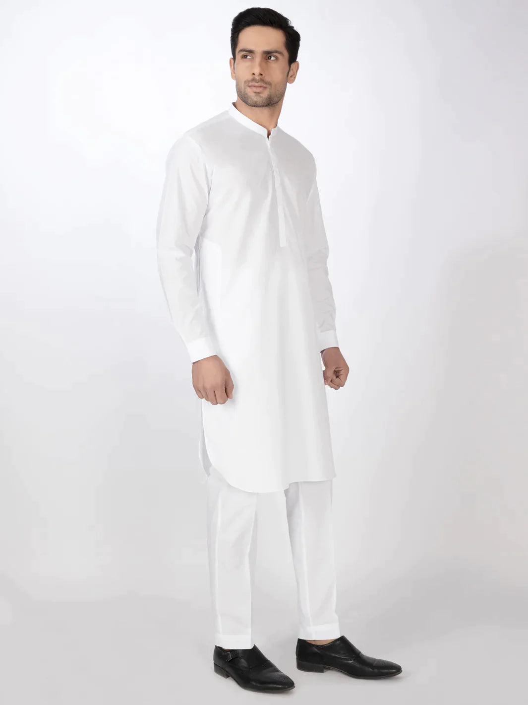 Cotton White Kurta Trouser - Almirah