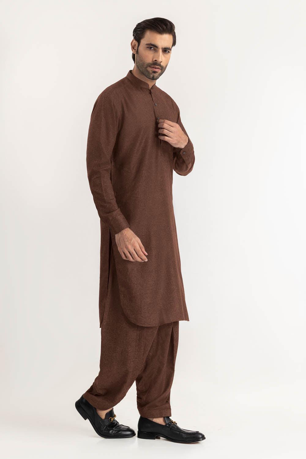 Brown Kameez Shalwar - Gul Ahmed