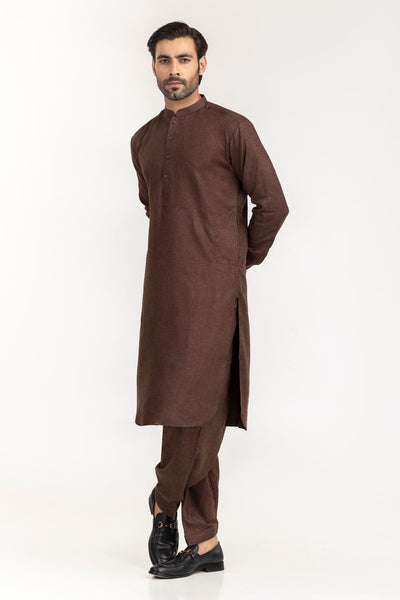 Brown Kameez Shalwar - Gul Ahmed