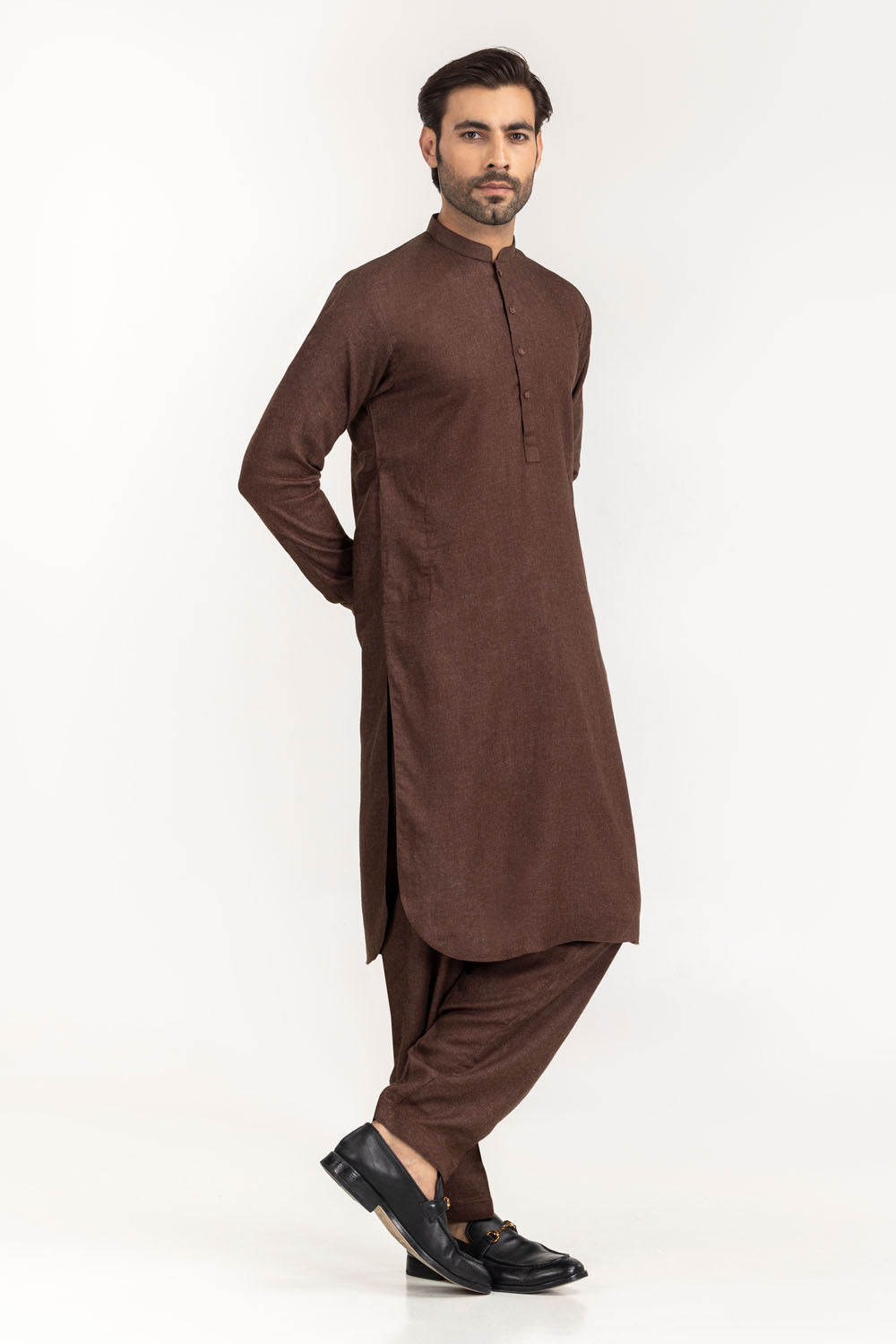 Brown Kameez Shalwar - Gul Ahmed