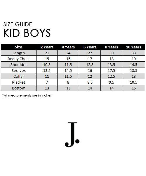 Maroon Kurta - J. Junaid Jamshed Kids