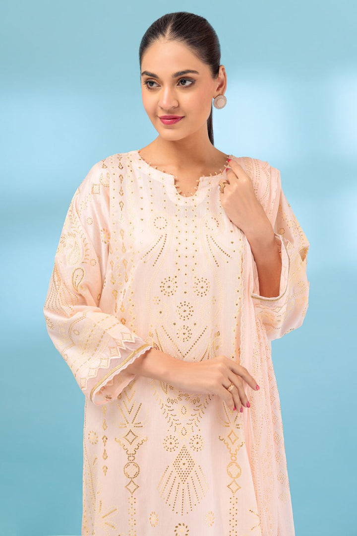 Viscose Peach 3 Piece Suit - Bonanza