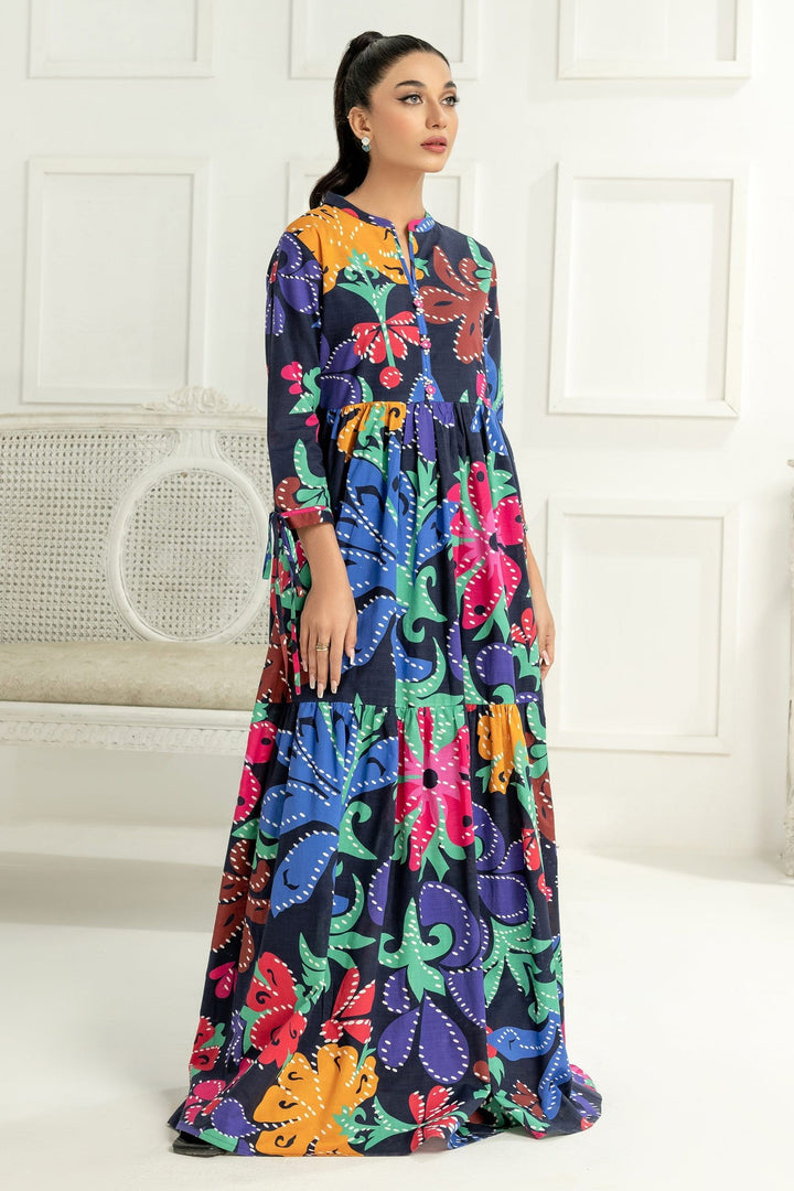 Lawn Black Kurti - Limelight