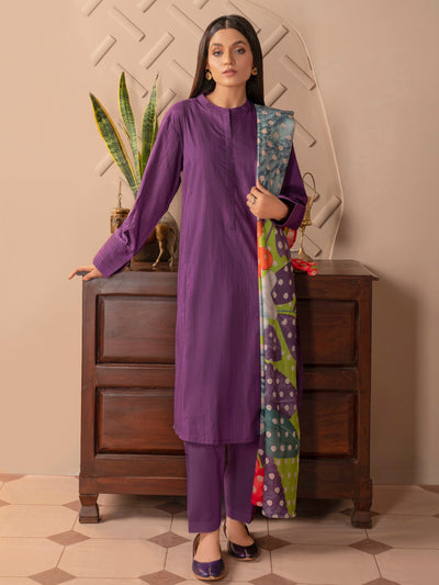 Purple Cambric Suit (3 Piece) - Limelight