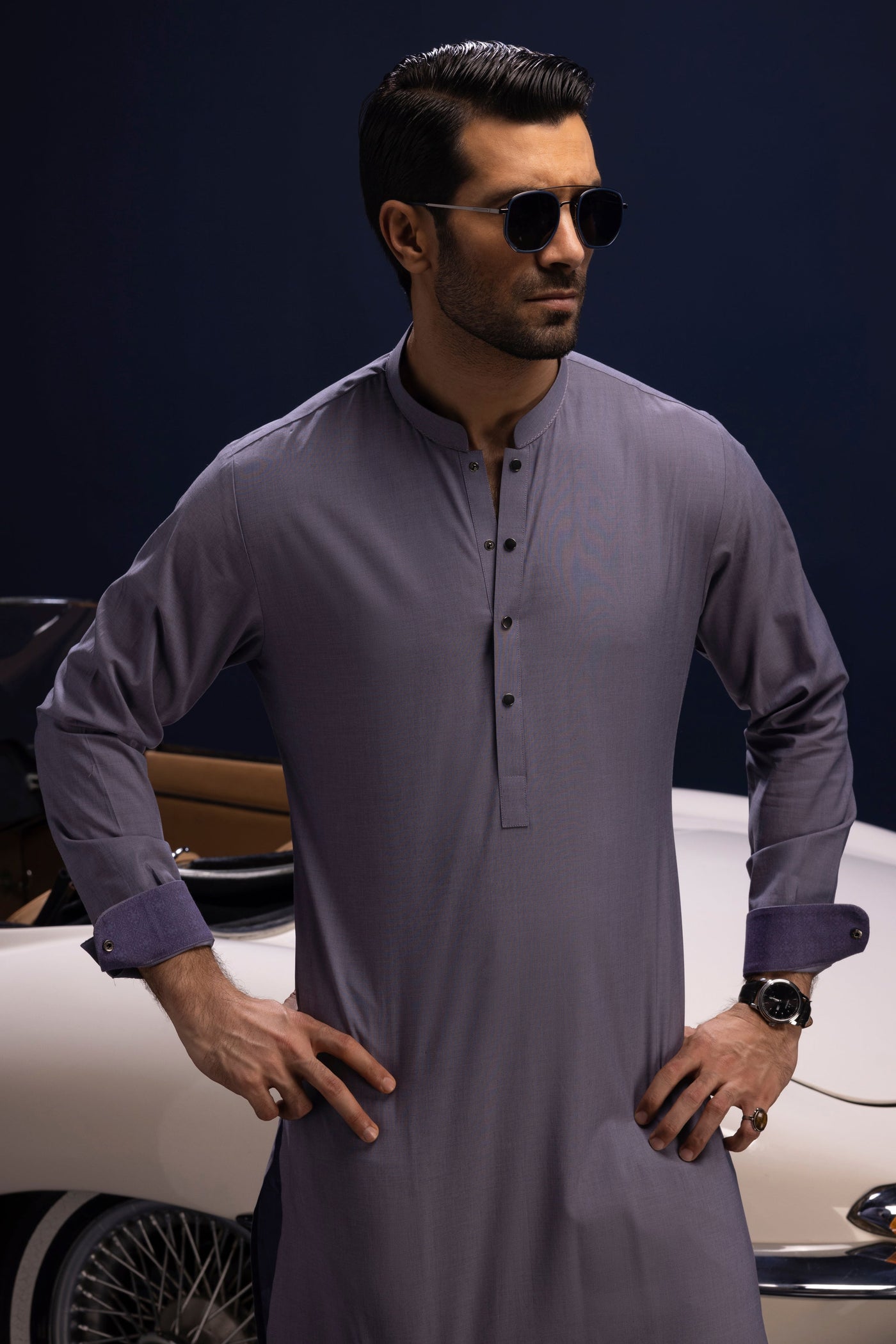 Cotton Indigo Kurta - Cast & Crew