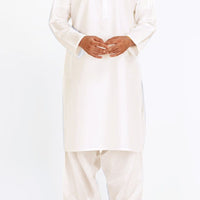 Blended Off White Inner Suit - J. Junaid Jamshed