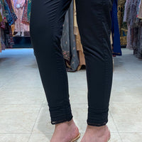 Cotton Black Trouser - Stonez