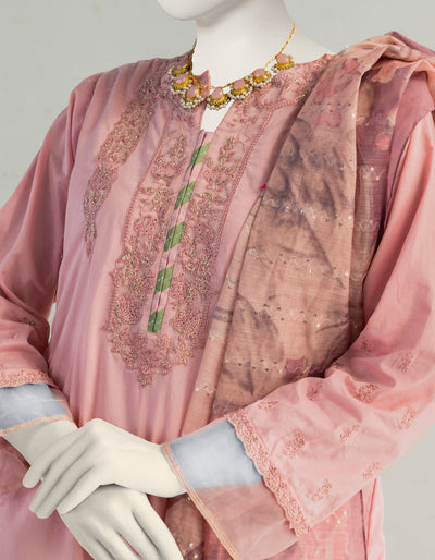 Dyed Pink 2 Piece Suit - J. Junaid Jamshed