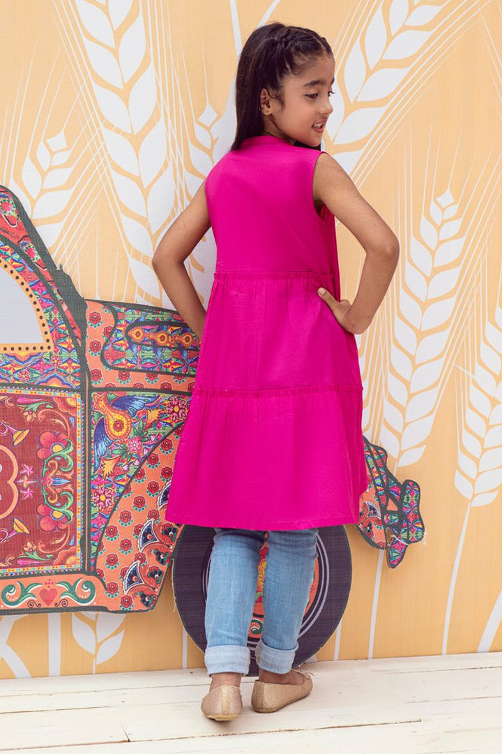 Khaddar Pink Kurti - J. Junaid Jamshed