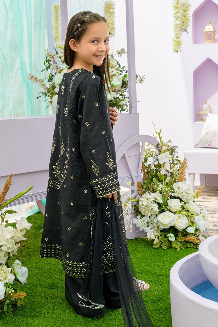 Lawn Black 3 Piece Suit - J. Junaid Jamshed