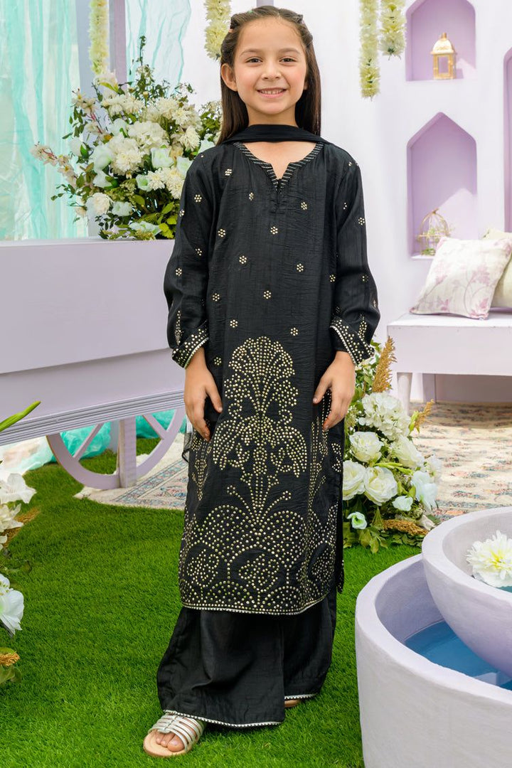 Lawn Black 3 Piece Suit - J. Junaid Jamshed