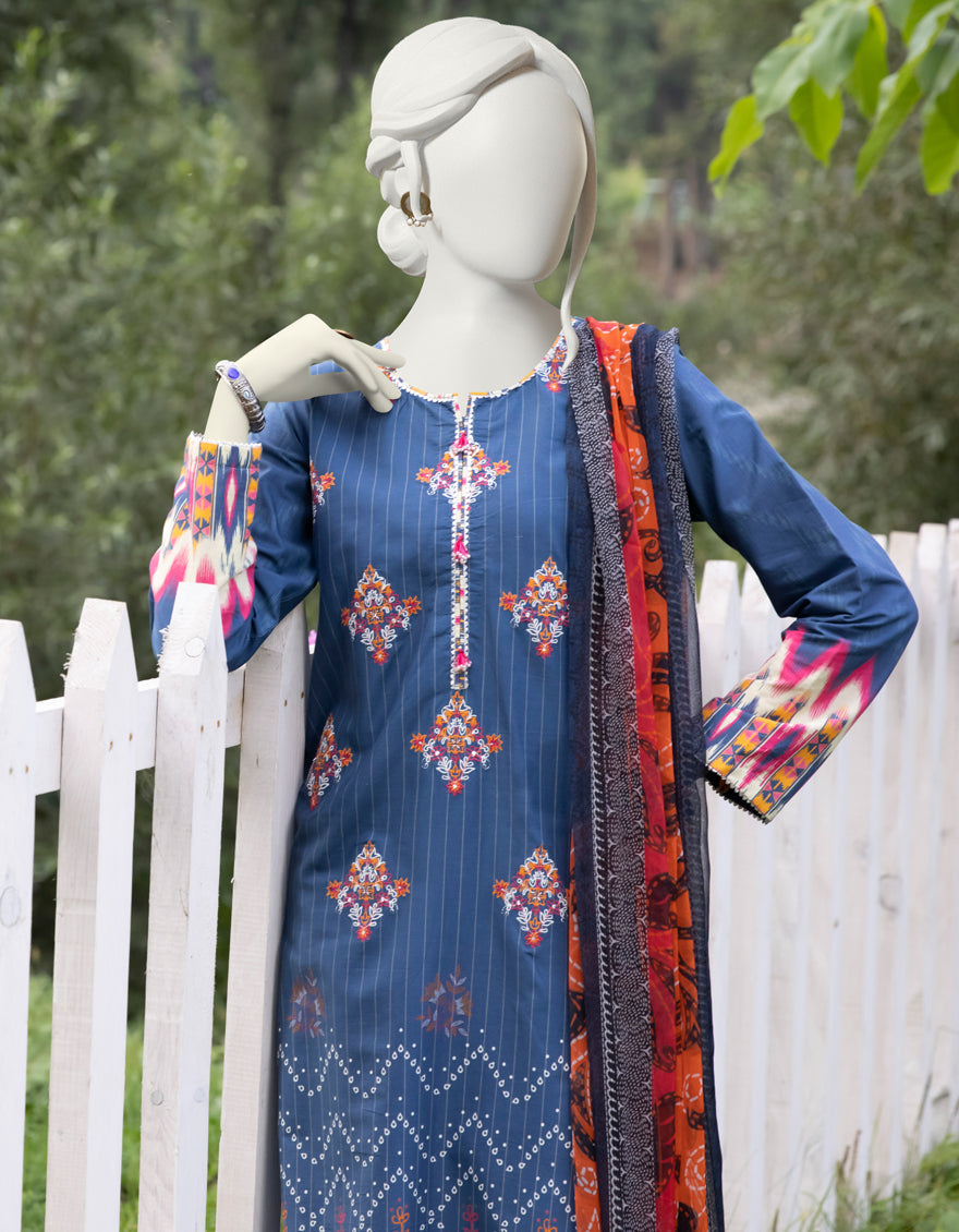 Akasha 3 Piece Suit - J. Junaid Jamshed