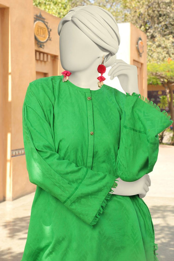 Lawn Green Kurti - J. Junaid Jamshed