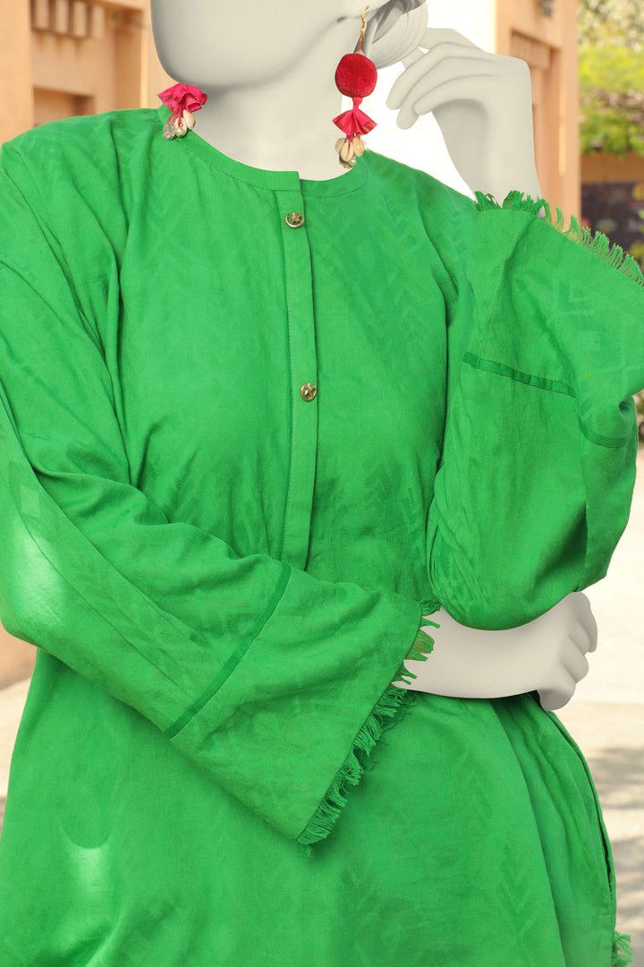Lawn Green Kurti - J. Junaid Jamshed
