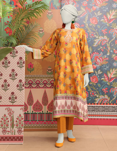 Lawn Mustard Kurti - J. Junaid Jamshed