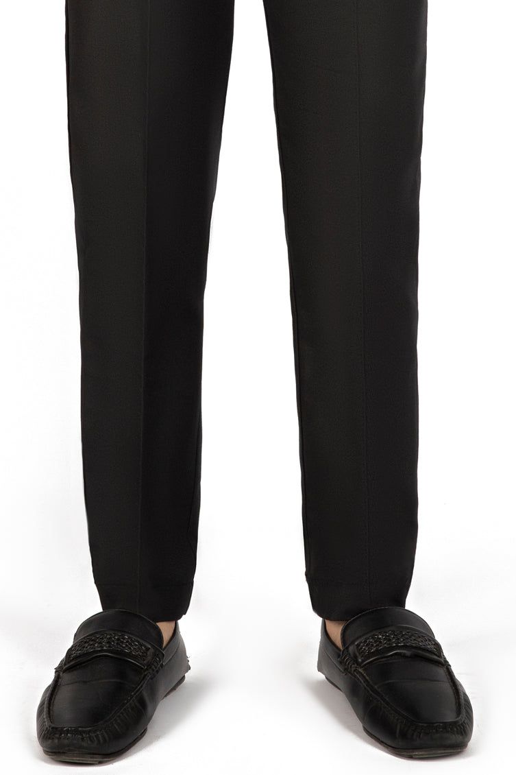 Blended Black Trouser - J. Junaid Jamshed