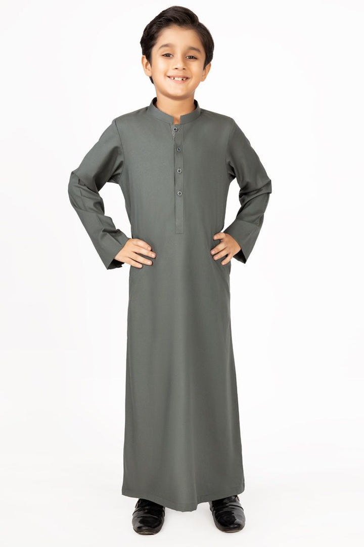 Polyester Viscose Green Jubba - J. Junaid Jamshed