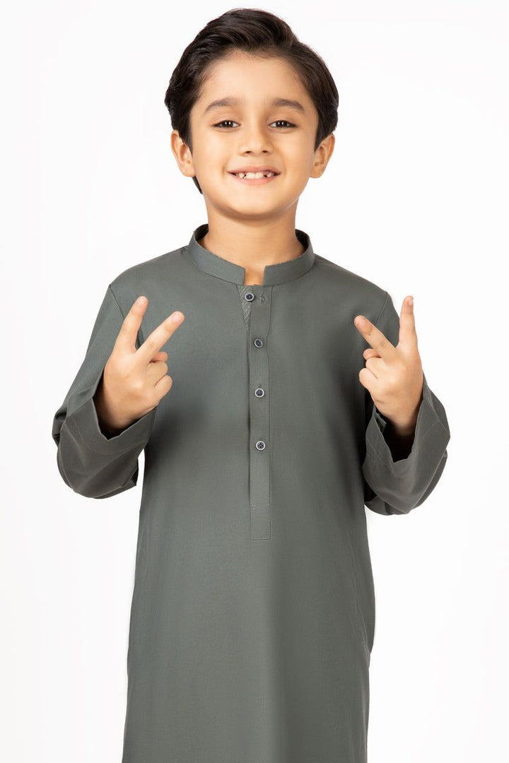 Polyester Viscose Green Jubba - J. Junaid Jamshed