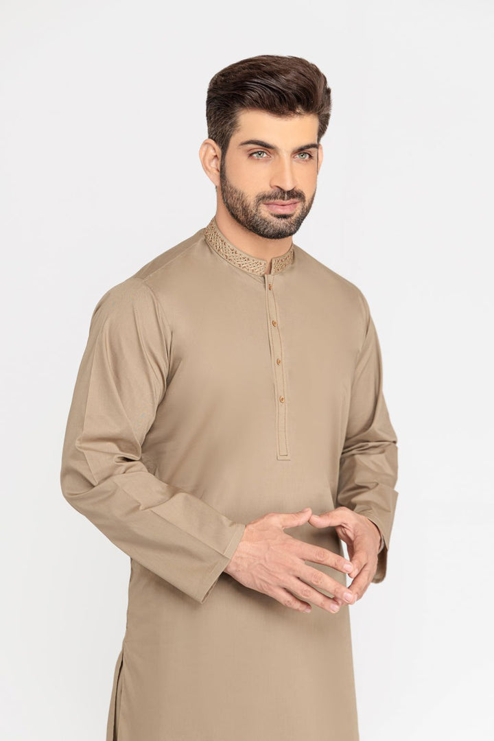 Blended Green Kurta Shalwar - Bonanza