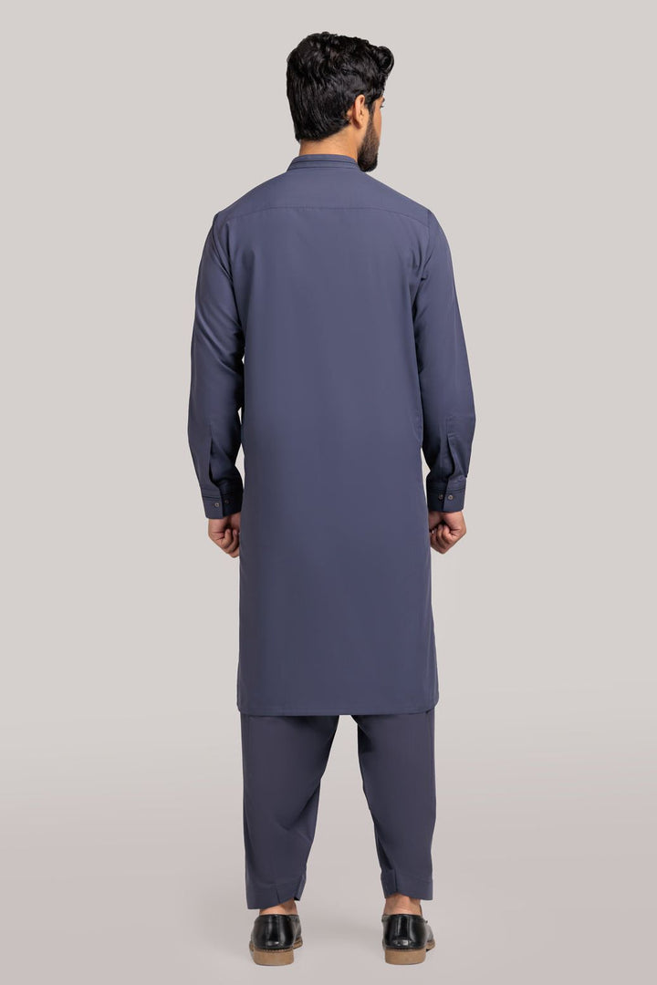 Blended Coal Kurta Shalwar - Bonanza