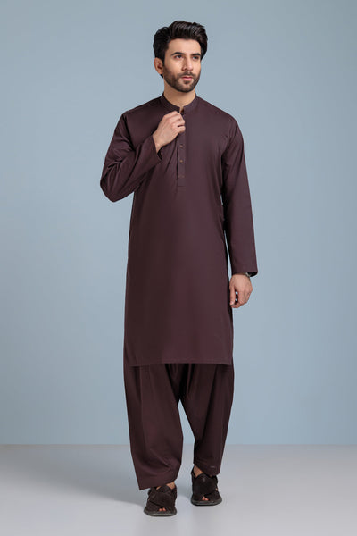 Blended Coffee Kurta Shalwar - Bonanza