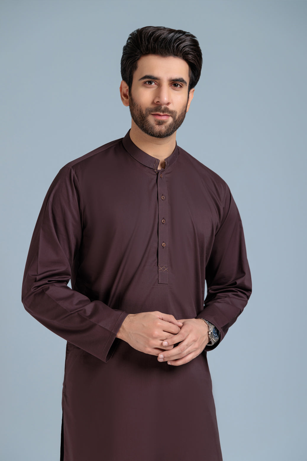 Blended Coffee Kurta Shalwar - Bonanza