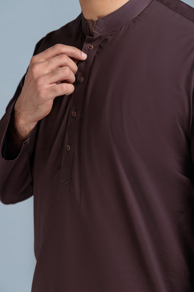 Blended Coffee Kurta Shalwar - Bonanza