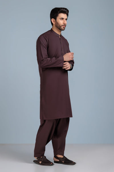 Blended Coffee Kurta Shalwar - Bonanza