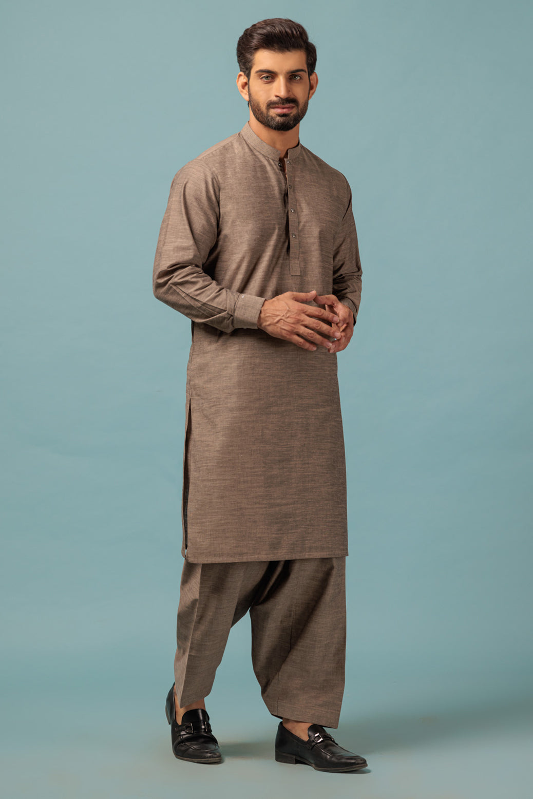 Yarn Dyed Stone Kameez Shalwar - Bonanza