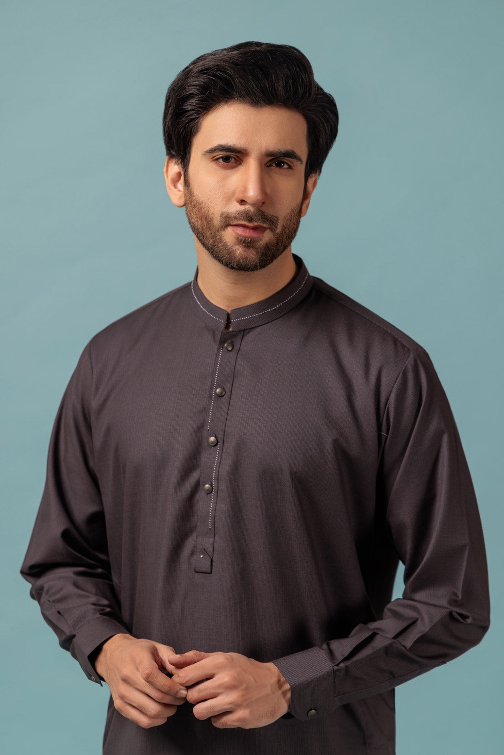 Blended Indigo Kameez Shalwar - Bonanza