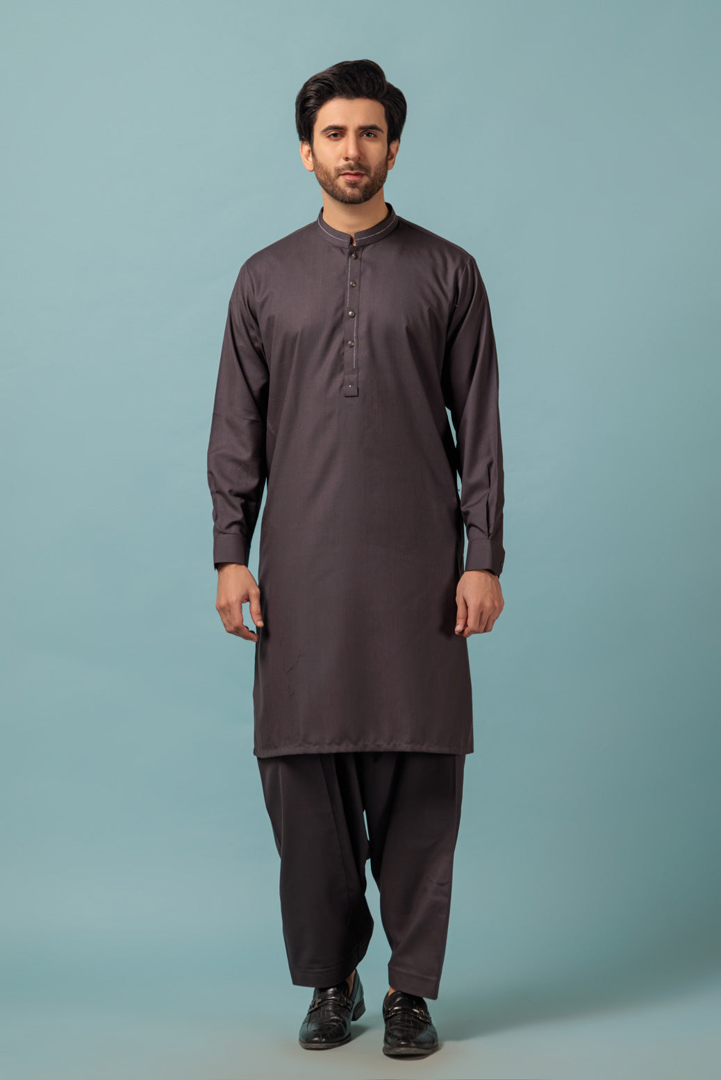 Blended Indigo Kameez Shalwar - Bonanza