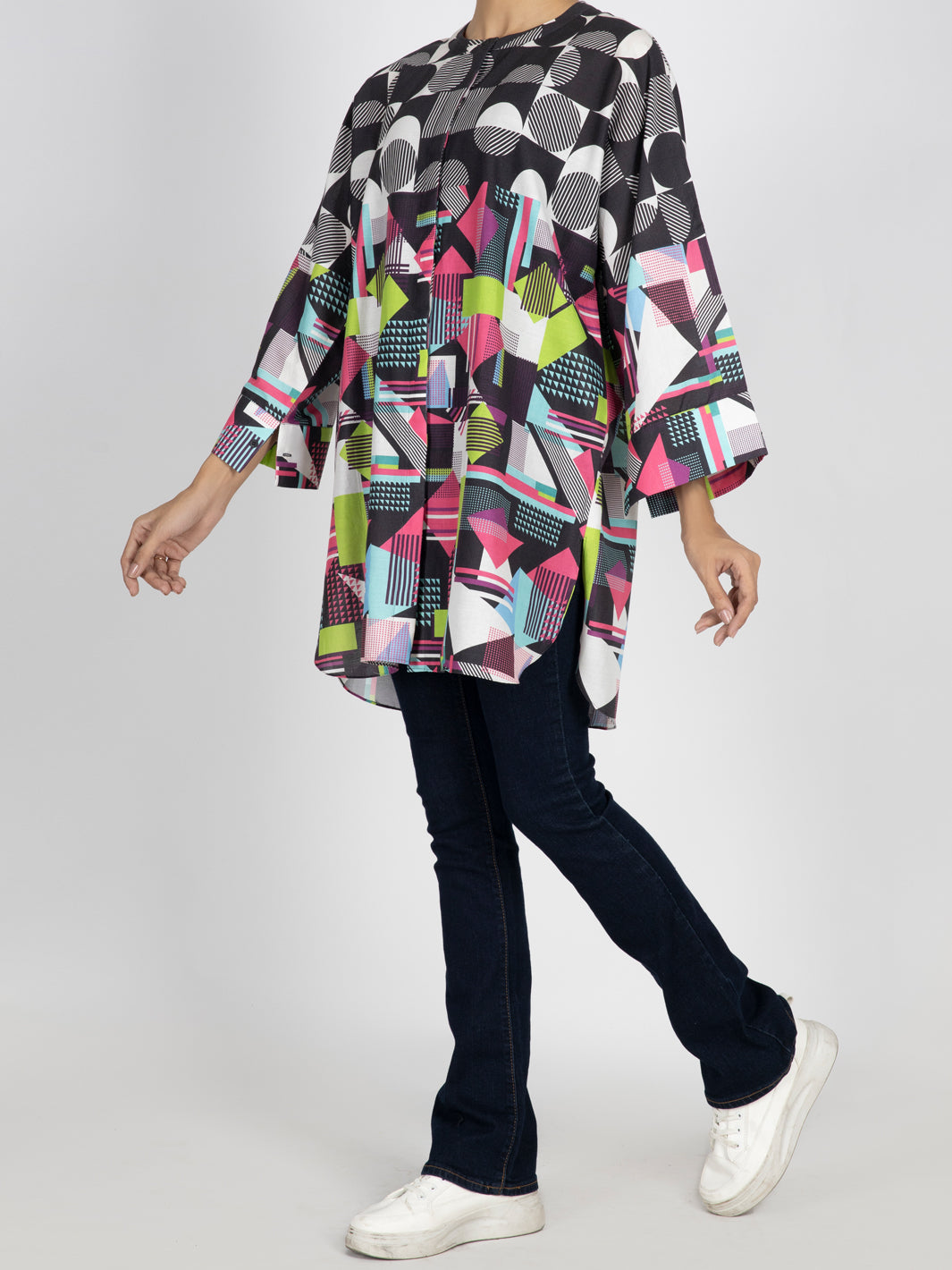 Multicolour Cambric Kurti - Almirah