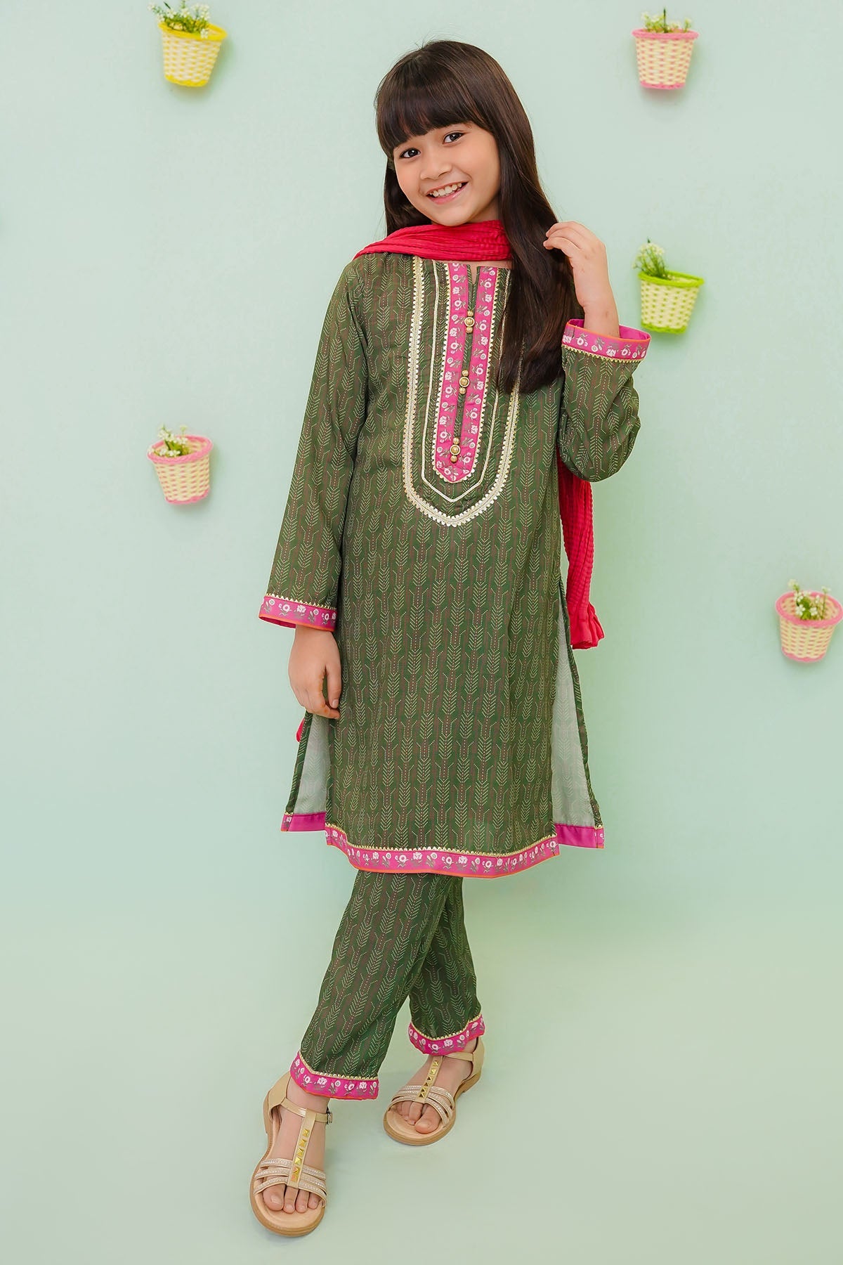 Cotton Green 3 Piece Suit - Ochre