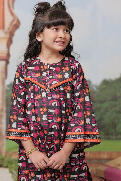 Black Cotton Lawn Kurti - Senorita