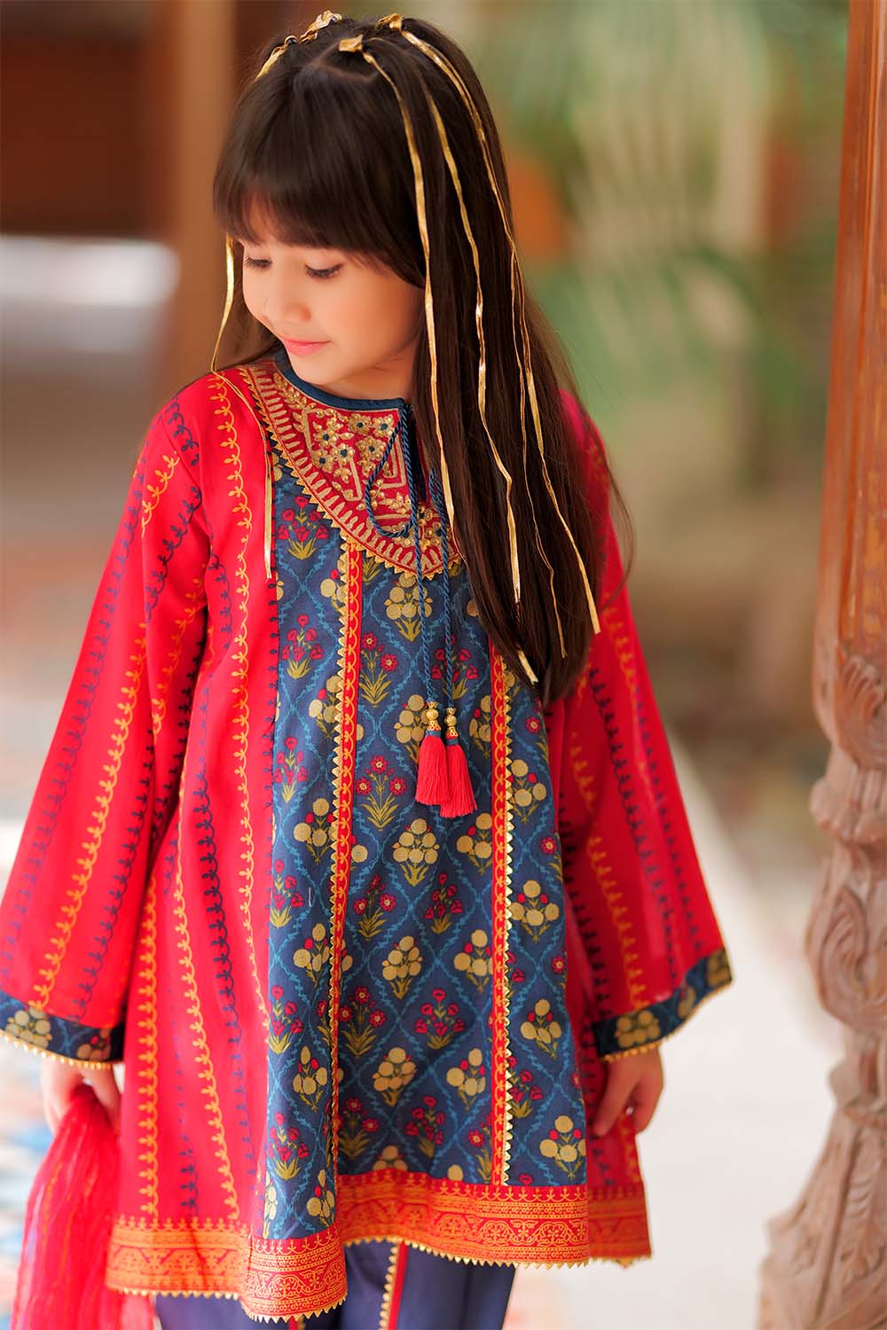 Red & Blue 3 Piece Suit - Senorita Kids